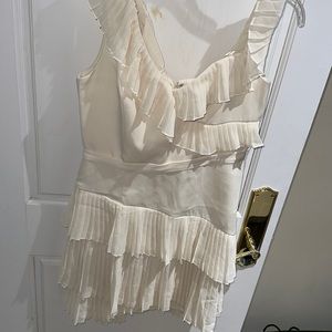 Bcbg asymmetrical dress in ivory